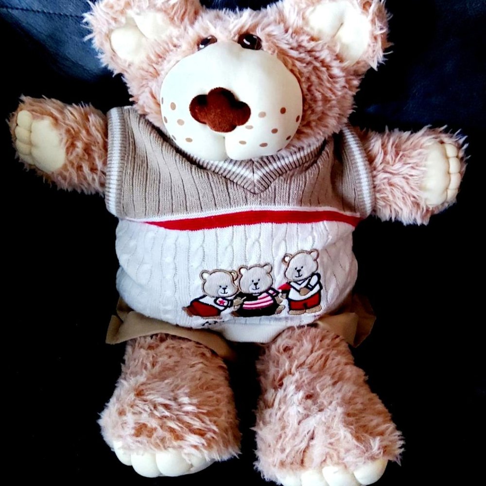 Xavier Roberts Signed 24" 1984 American Bear And Signed Foot!